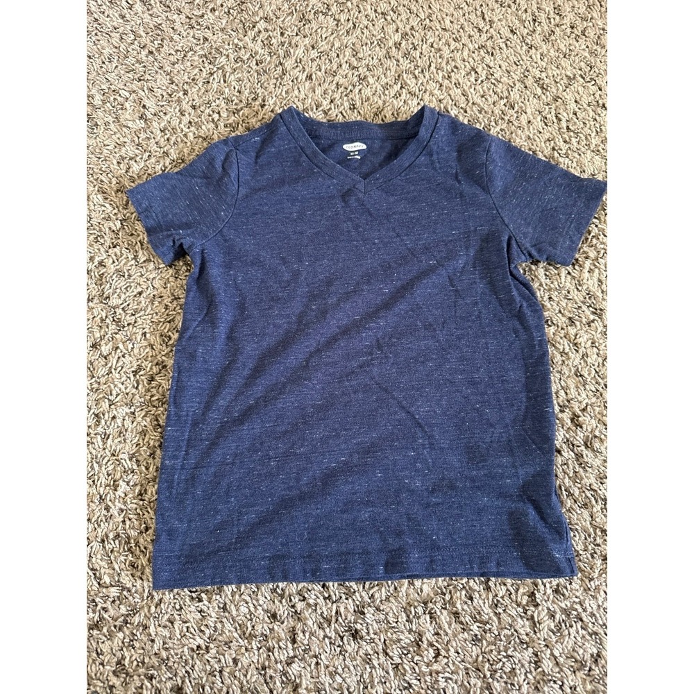 Old Navy Boys Blue V-Neck Short Sleeve Tee Size XS (5)‎